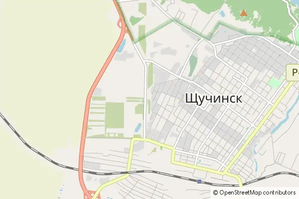 Mapa Shhuchinsk