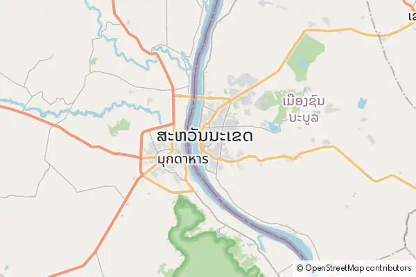 Mapa Savannakhet