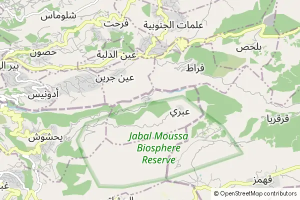 Mapa Chouaneh