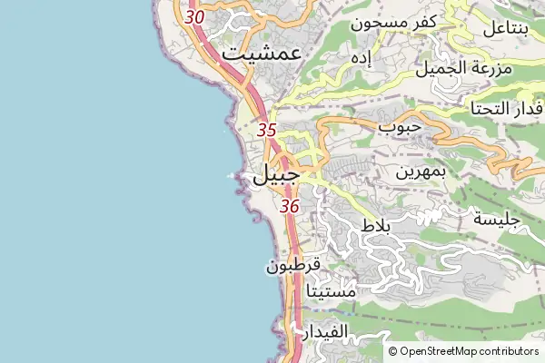 Mapa Byblos