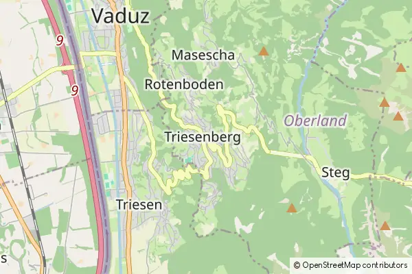 Mapa Triesenberg