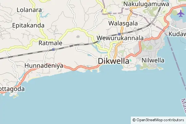 Mapa Dikwella