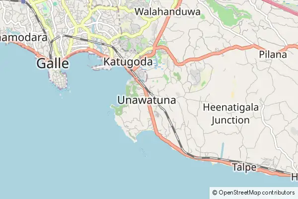 Mapa Unawatuna