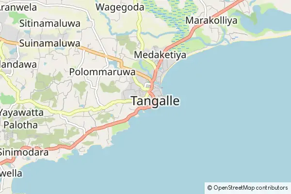 Mapa Tangalle