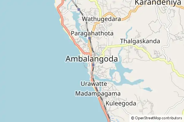 Mapa Ambalangoda