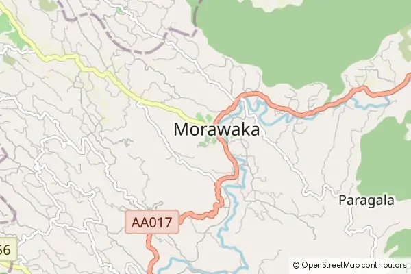 Mapa Morawaka