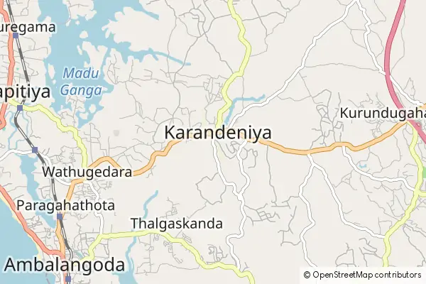 Mapa Karandeniya