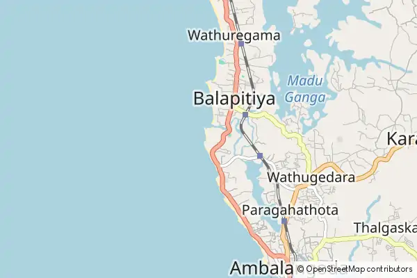 Mapa Balapitiya