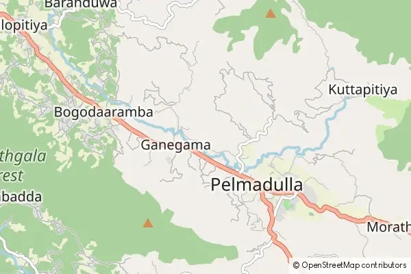 Mapa Pelmadulla