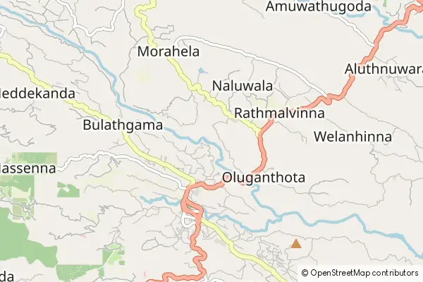 Mapa Balangoda