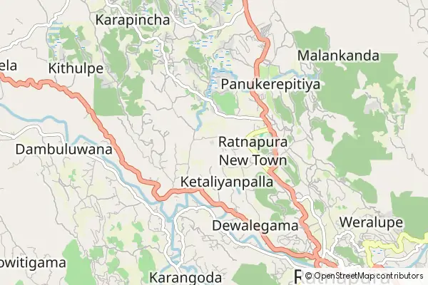 Mapa Ratnapura