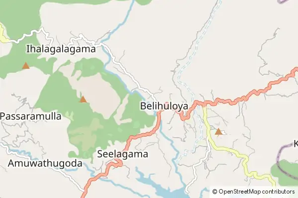 Mapa Belihuloya