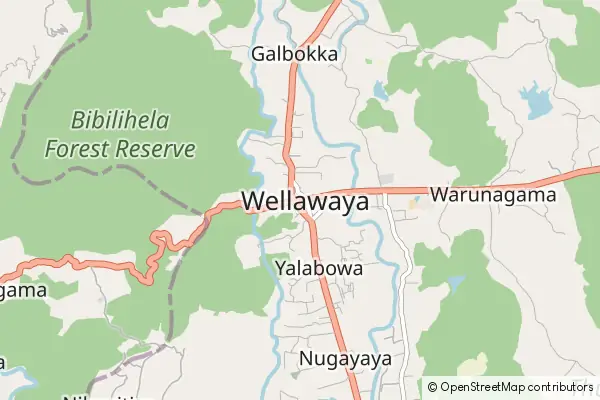 Mapa Wellawaya