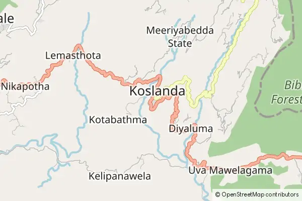 Mapa Koslanda