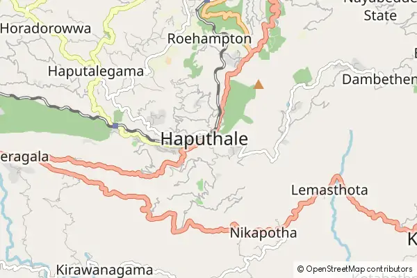 Mapa Haputale