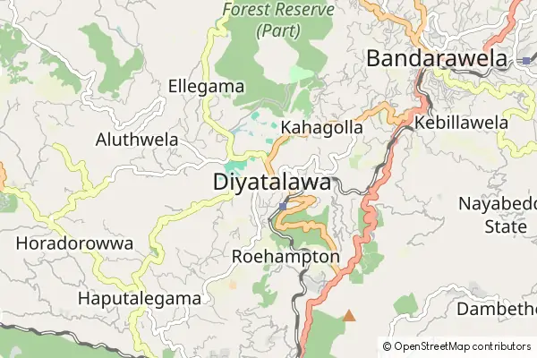 Mapa Diyatalawa