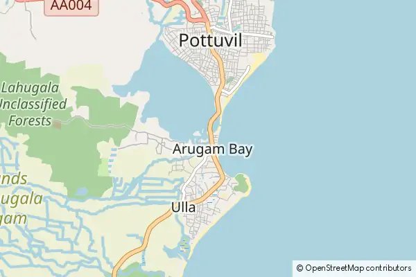 Mapa Arugam Bay