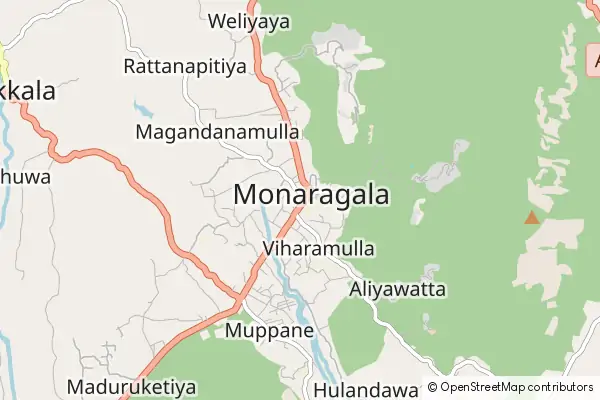 Mapa Monaragala