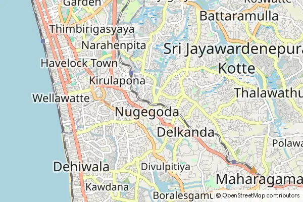 Mapa Nugegoda