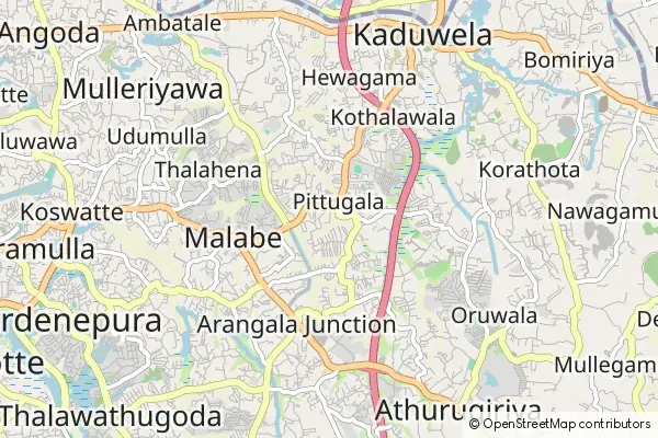 Mapa Malabe