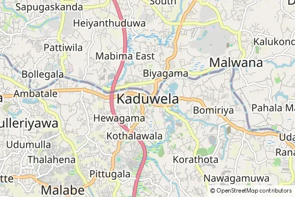 Mapa Kaduwela