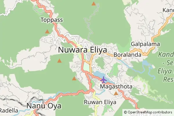 Mapa Nuwara Elija