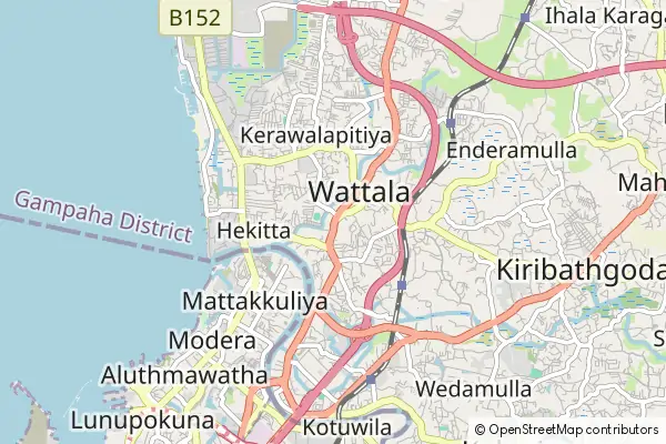 Mapa Wattala