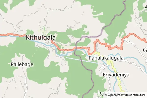 Mapa Kitulgala