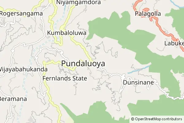 Mapa Pundaluoya