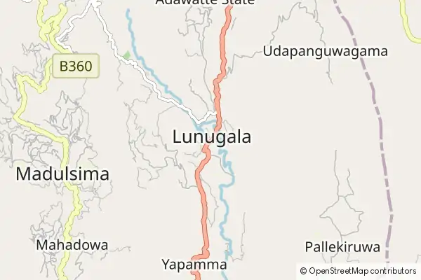 Mapa Lunugala