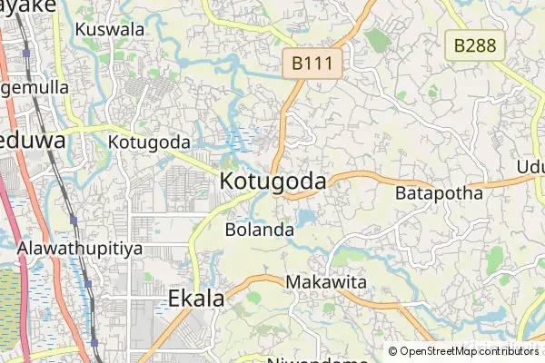 Mapa Kotugoda