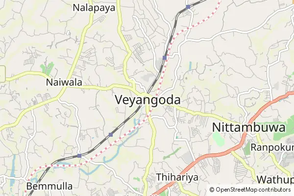 Mapa Veyangoda