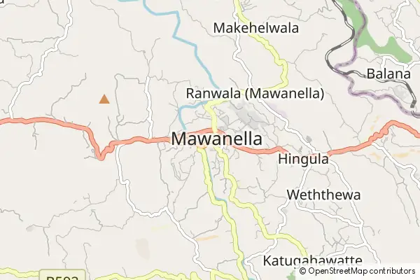 Mapa Mawanella