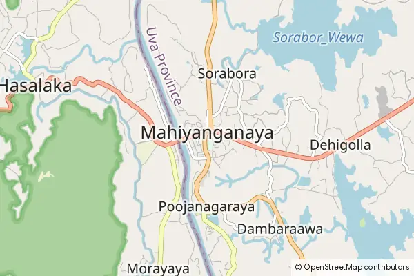 Mapa Mahiyangana