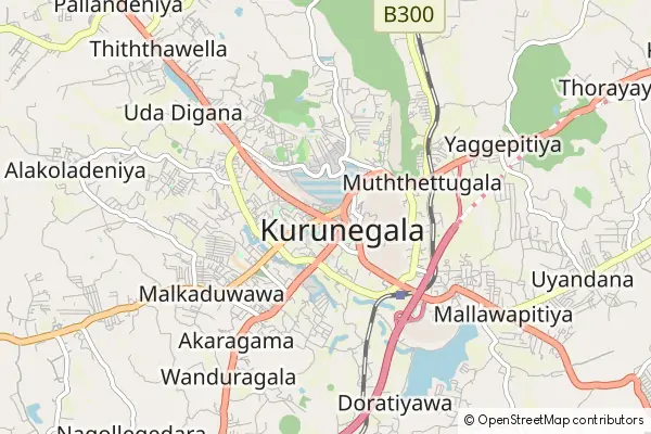 Mapa Kurunegala