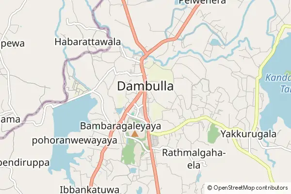 Mapa: Dambulla • © OpenStreetMap contributors Mapa Dambulla