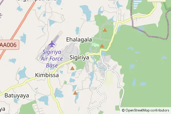 Mapa Sigirija