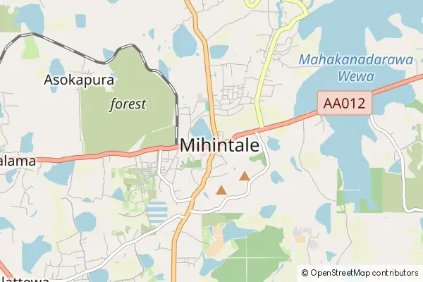 Mapa Mihintale