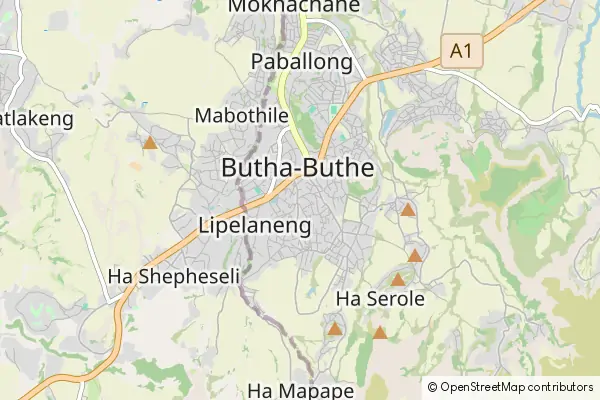 Mapa Butha-Buthe