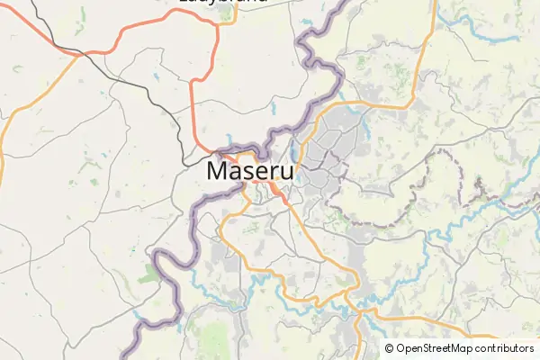 Mapa Maseru