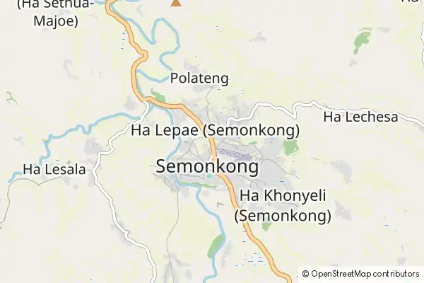 Mapa Semonkong