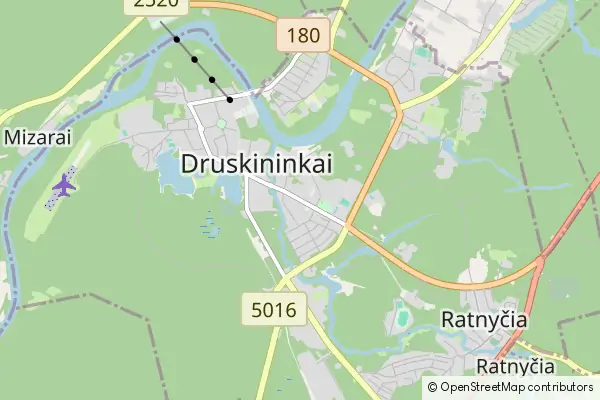 Mapa Druskieniki