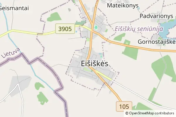 Mapa Ejszyszki