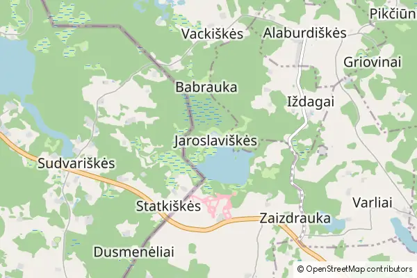 Mapa Jaroslaviškės