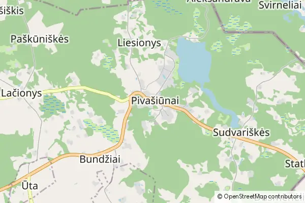 Mapa Pivašiūnai