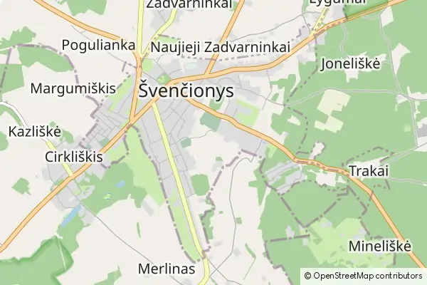 Mapa Švenčionys