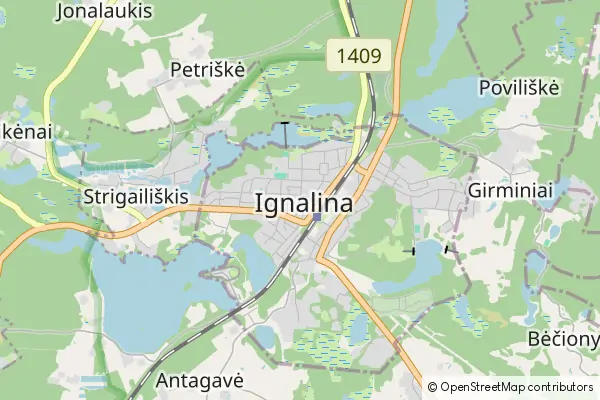 Mapa Ignalina