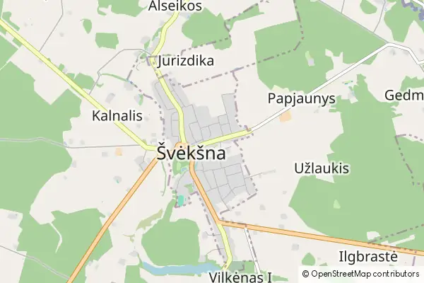 Mapa Szweksznie