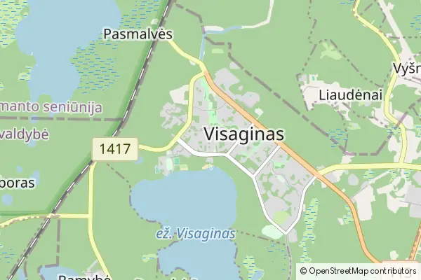 Mapa Visaginas