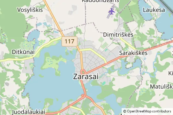 Mapa Jeziorosy